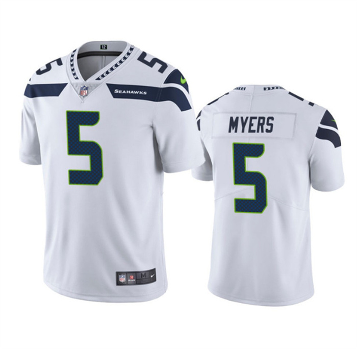 Personalized Men’s Seattle Seahawks #5 Jason Myers White Untouchable Limited Stitched Jersey