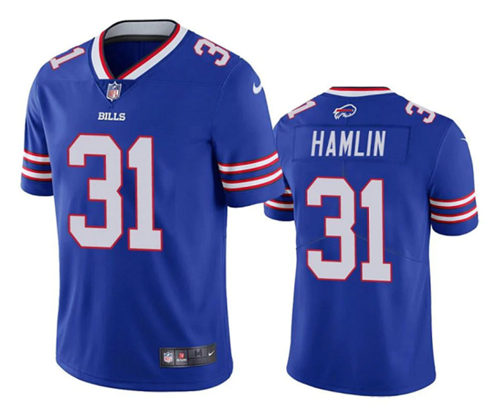 Personalized Men’s Buffalo Bills #31 Damar Hamlin Blue Untouchable Limited Stitched Jersey