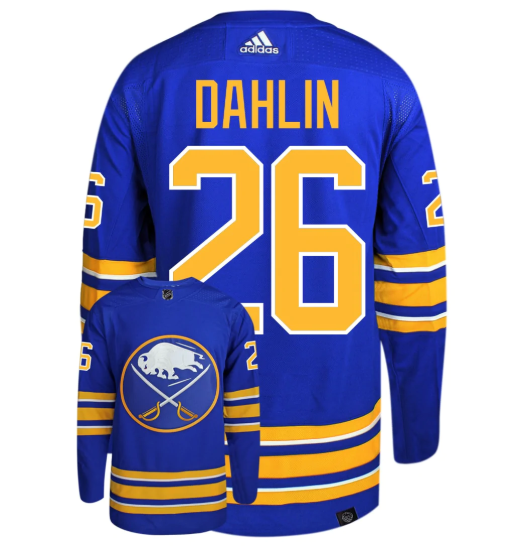 Personalized Men’s Buffalo Sabres #26 Rasmus Dahlin Blue Stitched Jersey