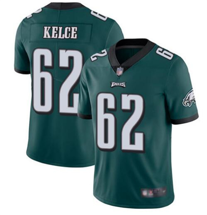 Personalized Youth Philadelphia Eagles #62 Jason Kelce Green Untouchable Limited Stitched Football Jersey