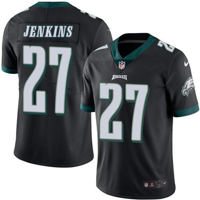 Personalized Youth Philadelphia Eagles ##27 Malcolm Jenkins Black Untouchable Limited Stitched Football Jersey