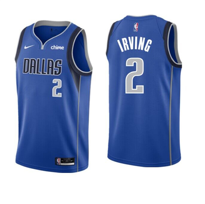 Personalized Men’s Dallas Mavericks #2 Kyrie Irving Blue Icon Edition Stitched Basketball Jersey