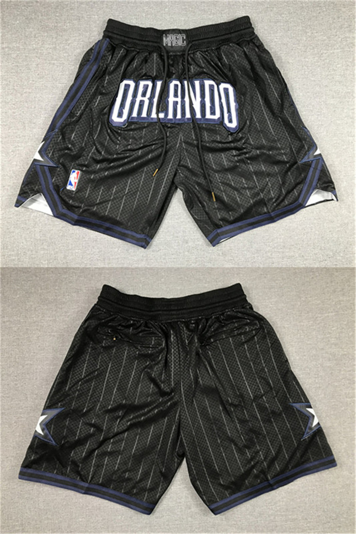 Personalized Men’s Orlando Magic Black Shorts(Run Small)