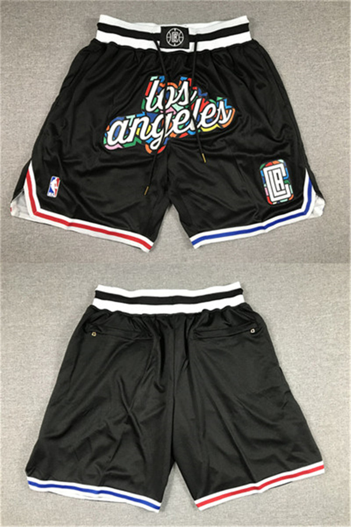 Personalized Men’s Los Angeles Clippers 2022 23 Black City Edition Shorts (Run Small)