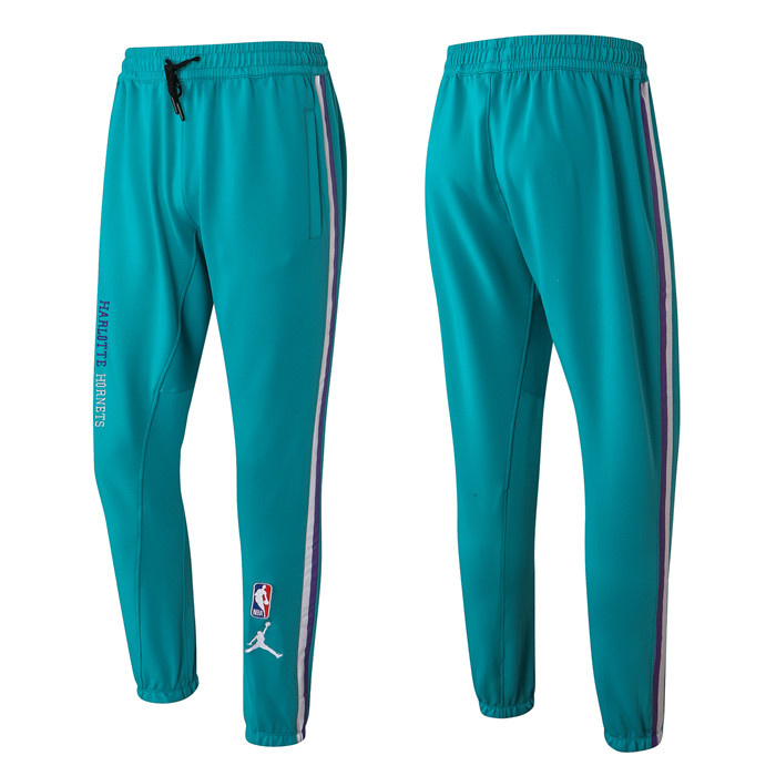 Personalized Men’s Charlotte Hornets Teal Performance Showtime Basketball Pants