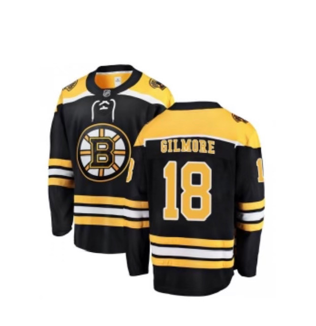 Personalized Boston Bruins #18 Happy Gilmore Black Home Jersey