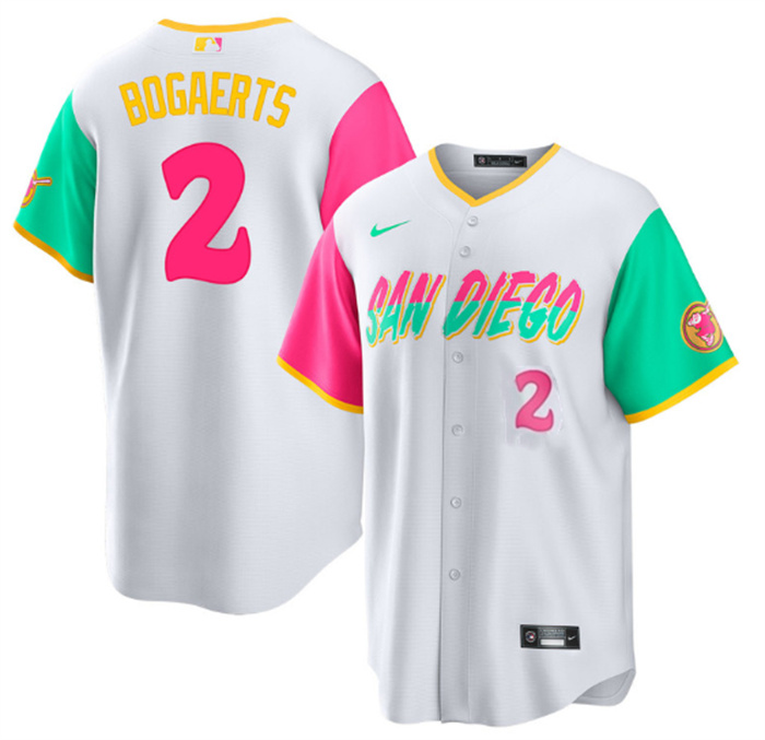 Personalized Men’s San Diego Padres #2 Xander Bogaerts 2022 White City Connect Cool Base Stitched Baseball Jersey