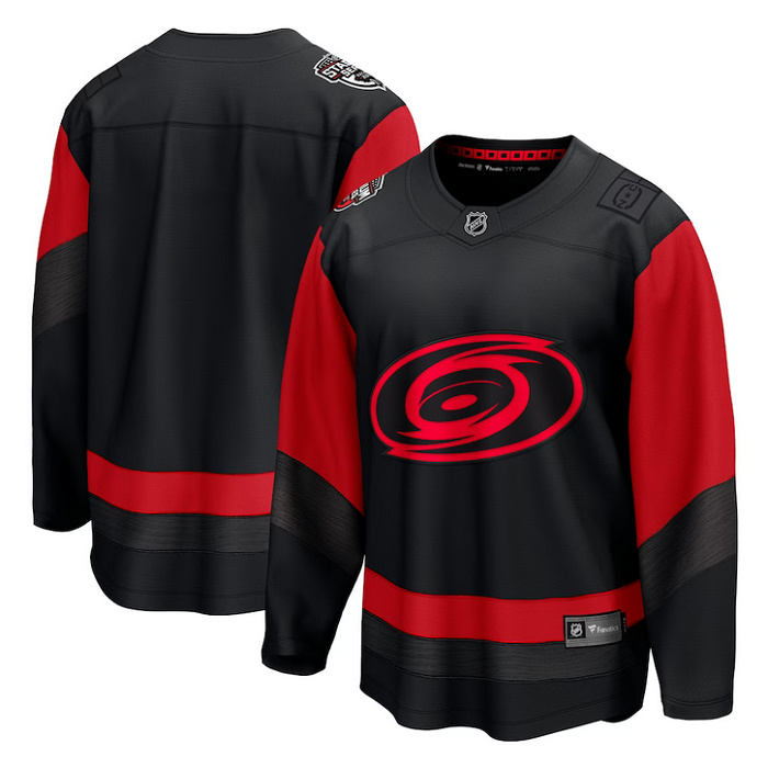 Personalized Men’s Carolina Hurricanes Blank Black Red Stadium Series Breakaway Stitched Jersey