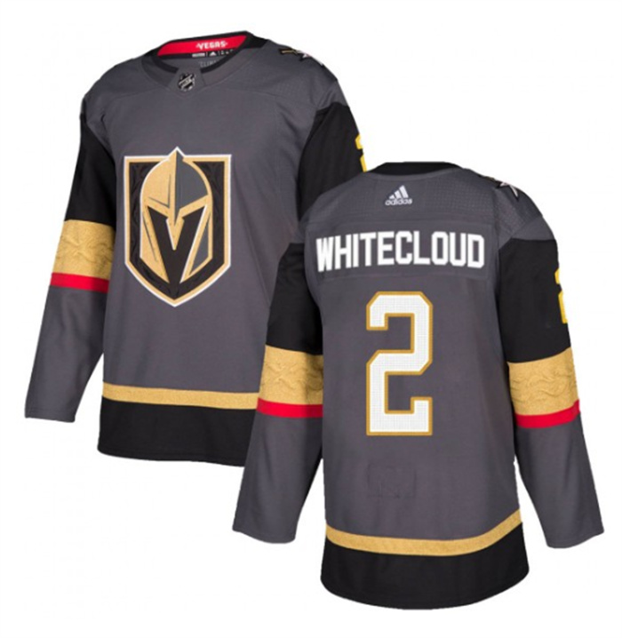 Personalized Men’s Vegas Golden Knights #2 Zach Whitecloud Gray Stitched Jersey