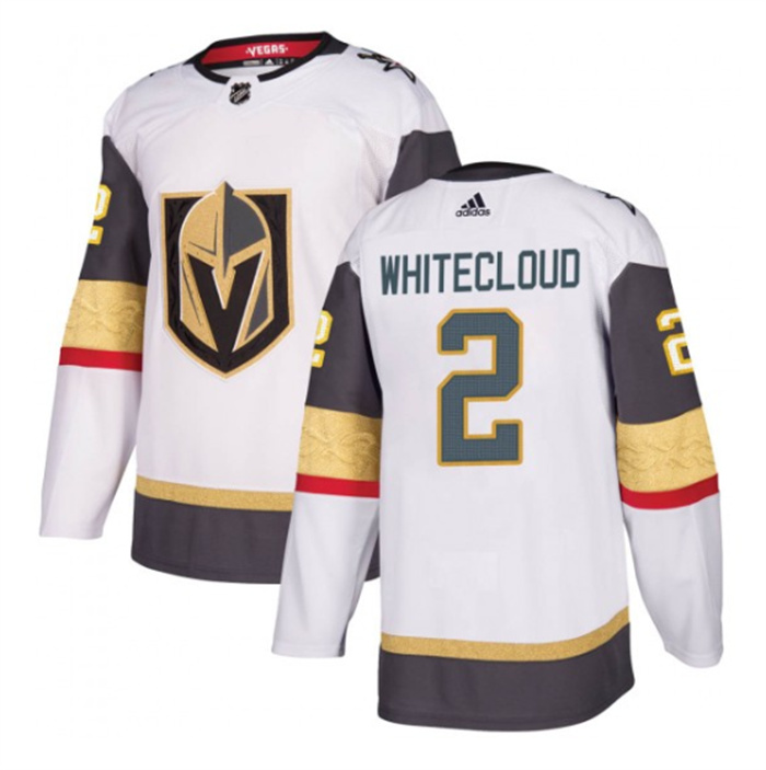 Personalized Men’s Vegas Golden Knights #2 Zach Whitecloud White Stitched Jersey