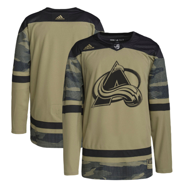 Personalized Men’s Colorado Avalanche Blank Camo Salute To Service Stitched Jersey