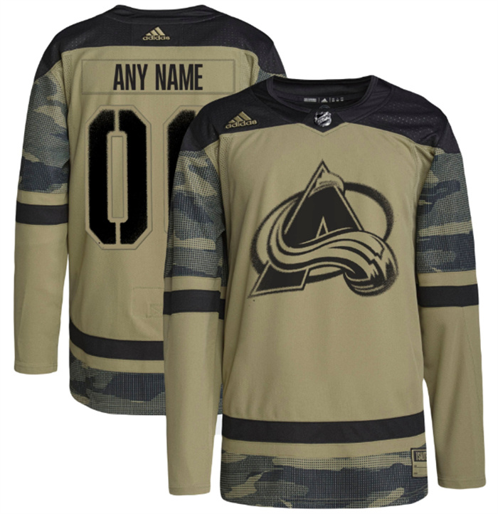 Personalized Men’s Colorado Avalanche Camo Salute To Service Stitched Jersey