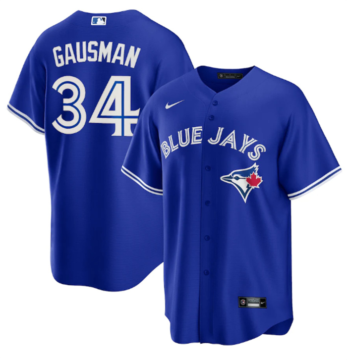 Personalized Men’s Toronto Blue Jays #34 Kevin Gausman Royal Cool Base Stitched Jersey