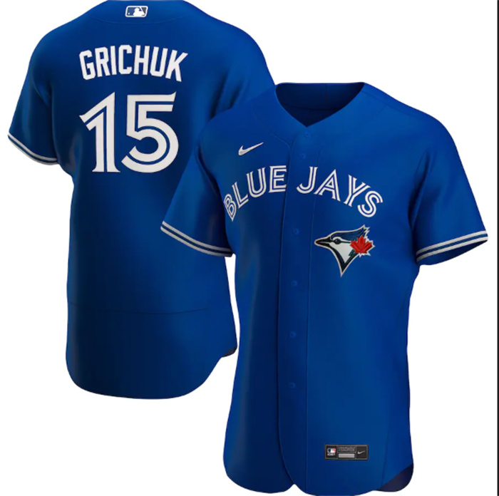 Personalized Men’s Toronto Blue Jays #15 Whit Merrifield Royal Flex Base Stitched Jersey