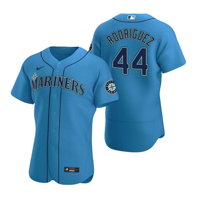 Personalized Men’s Seattle Mariners #44 Julio Rodríguez Royal Flex Base Stitched Jersey