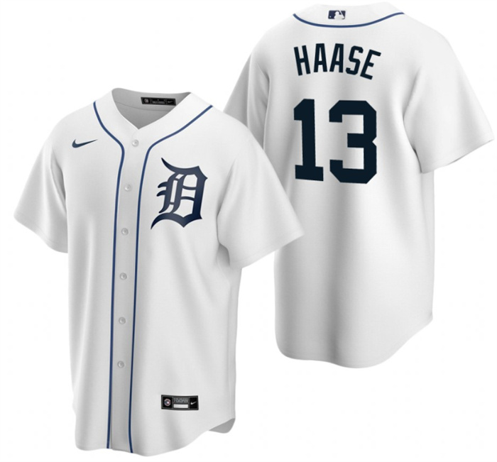 Personalized Men’s Detroit Tigers #13 Eric Haase White Cool Base Stitched Jersey
