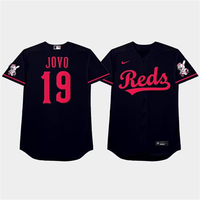 Personalized Men’s Cincinnati Reds #19 Joey Votto 2021 Black Stitched Baseball Jersey