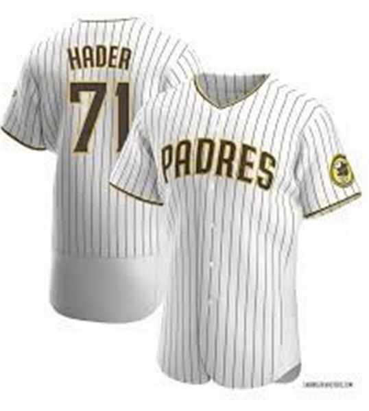 Personalized Men’s San Diego Padres #71 HADER White Flex Base Stitched Baseball Jersey