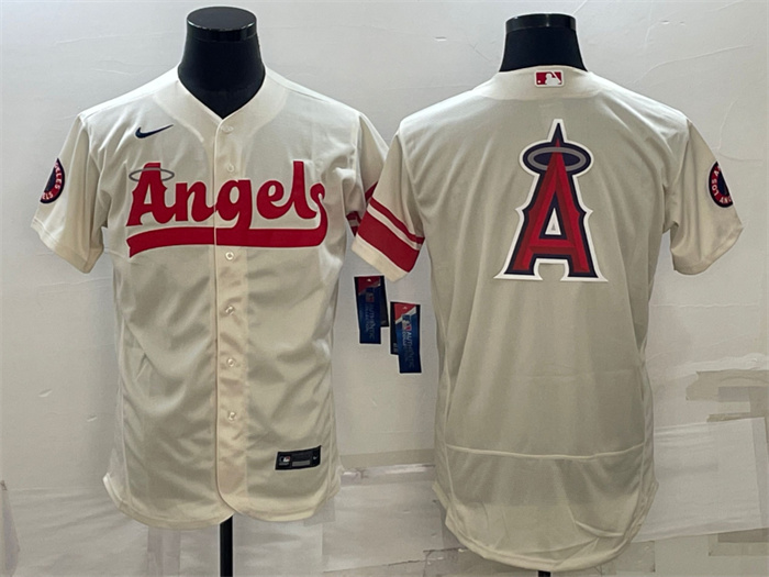 Personalized Men’s Los Angeles Angels 2022 Cream City Connect Team Big Logo Flex Base Stitched Jersey