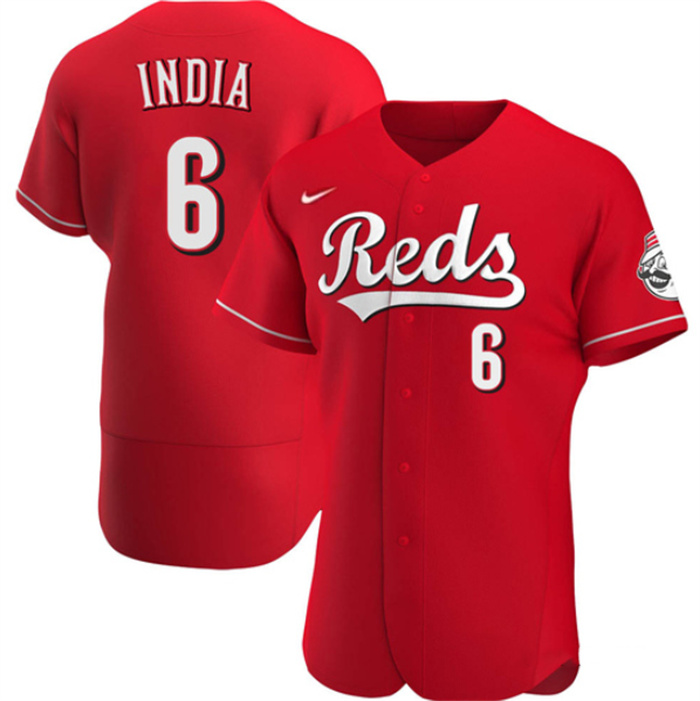 Personalized Men’s Cincinnati Reds #6 Jonathan India Red Flex Base Stitched Jersey
