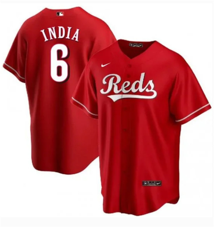 Personalized Men’s Cincinnati Reds #6 Jonathan India Red Cool Base Stitched Baseball Jersey