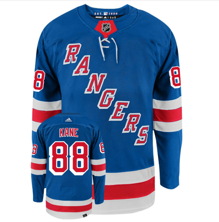 Personalized Men’s New York Rangers #88 Patrick Kane Royal Stitched Jersey