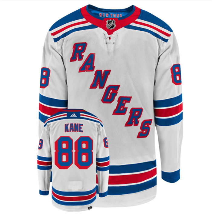 Personalized Men’s New York Rangers #88 Patrick Kane White Stitched Jersey