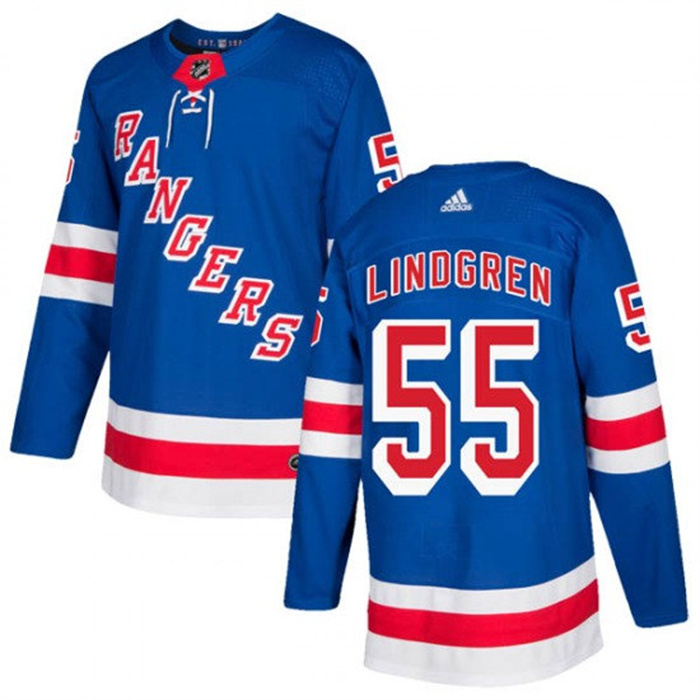 Personalized Men’s New York Rangers #55 Ryan Lindgren Royal Stitched Jersey