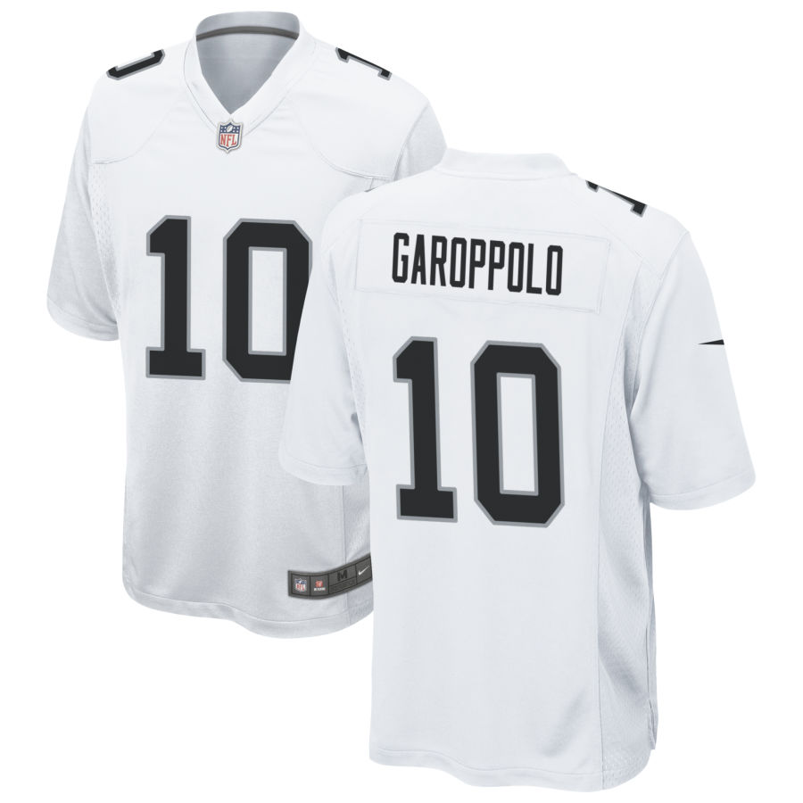 Personalized Men’s Las Vegas Raiders #10 Jimmy Garoppolo White Untouchable Limited Stitched Jersey