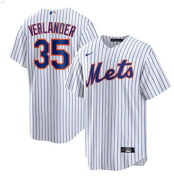 Personalized Men’s New York Mets #35 VERLANOER Royal Cool Base Stitched White Baseball Jersey