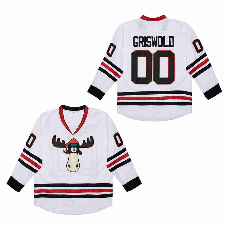 Personalized Blackhawks #00 Clark Griswold white Authentic Stitched Jerseys 3