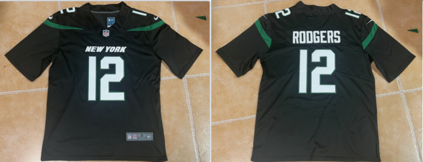 Personalized Men’s New York Jets #12 Aaron Rodgers Green Untouchable Limited Stitched Jersey (2)