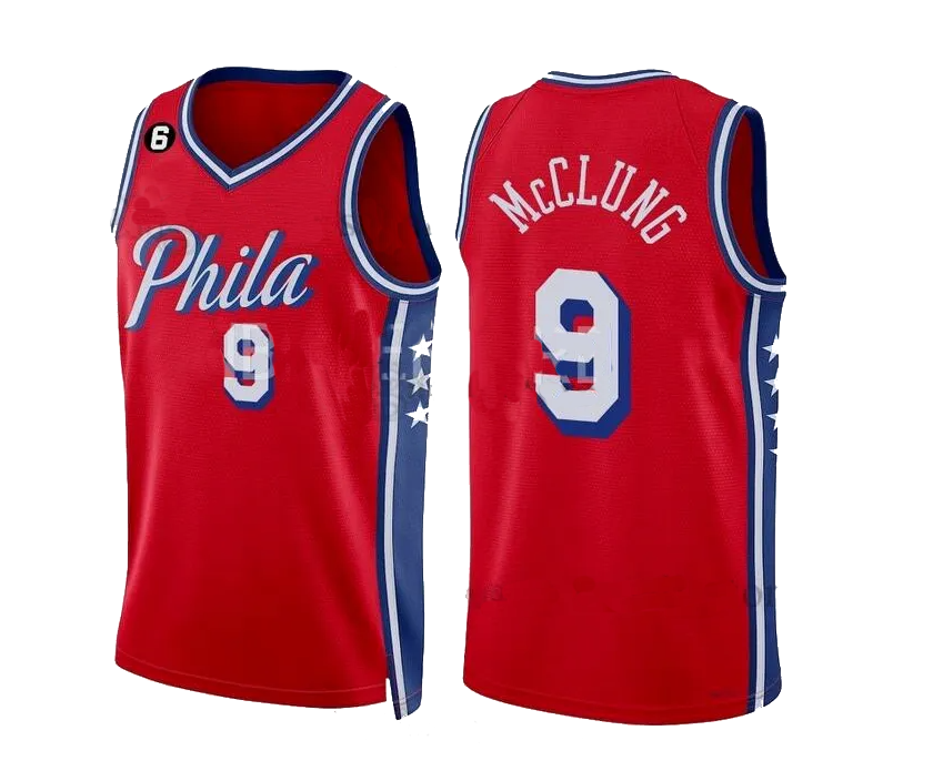 Personalized Philadelphia 76ers #9 Mac McClung Red jersey