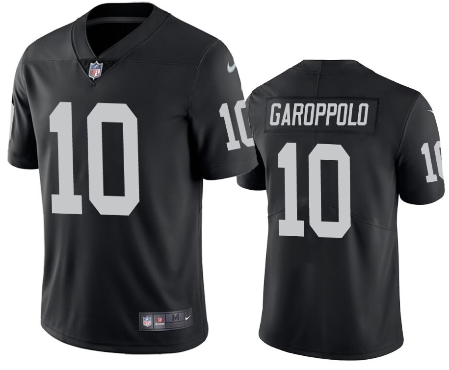 Personalized Men’s Las Vegas Raiders #10 Jimmy Garoppolo Black Untouchable Stitched Football Jersey