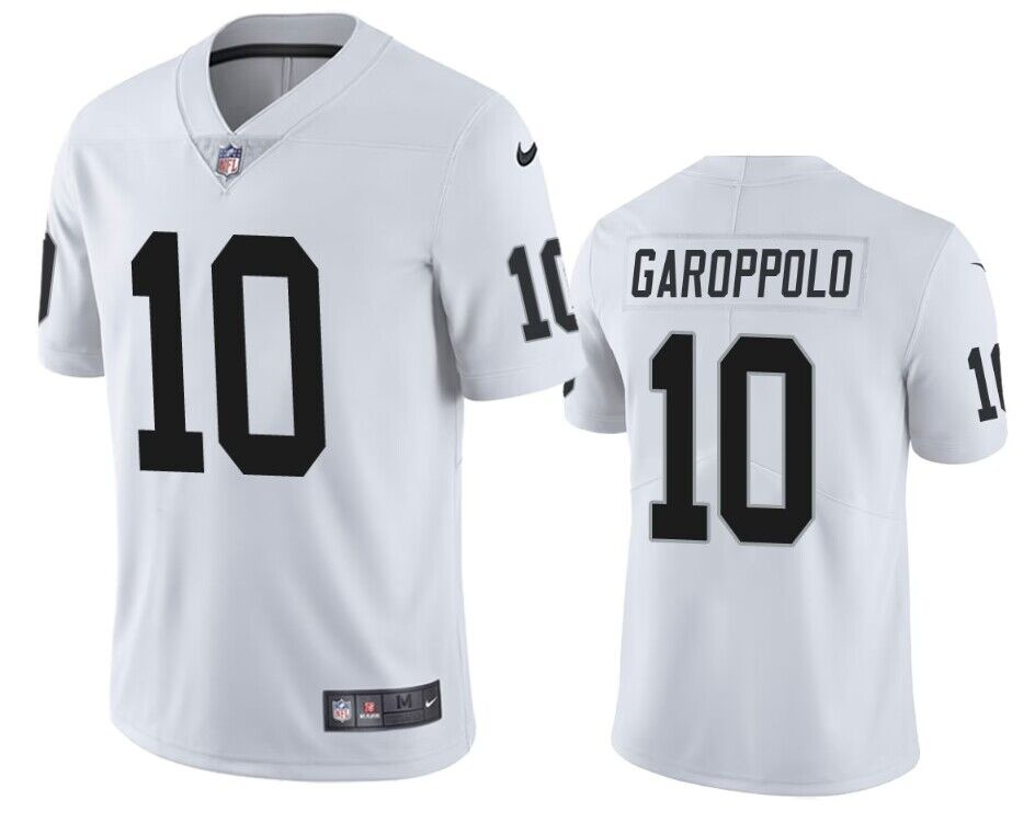 Personalized Men’s Las Vegas Raiders #10 Jimmy Garoppolo White Untouchable Stitched Football Jersey