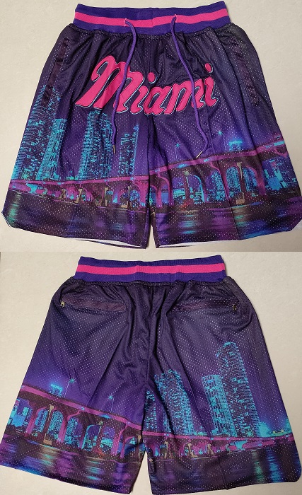 Personalized Men’s Miami Heat 2022 23 Shorts (Run Small)