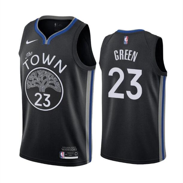 Personalized Men’s Golden State Warriors #23 Draymond Green Black 2019-20 City Jersey