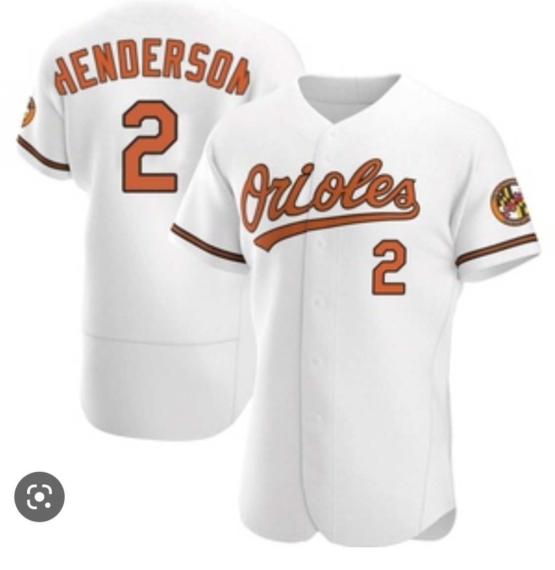 Personalized Baltimore Orioles HENDERSON #2 White Flexbase Jersey