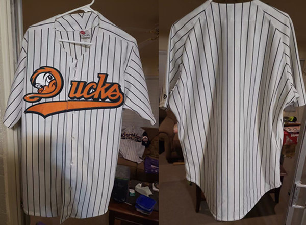 Personalized Men’s Long Island Ducks Blank White Stitched Baseball Jersey