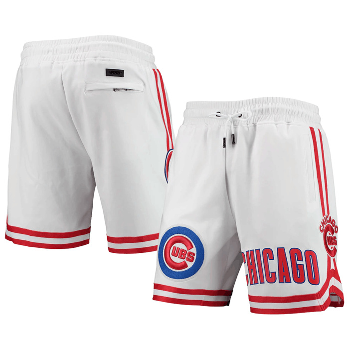 Personalized Men’s Chicago Cubs White Shorts
