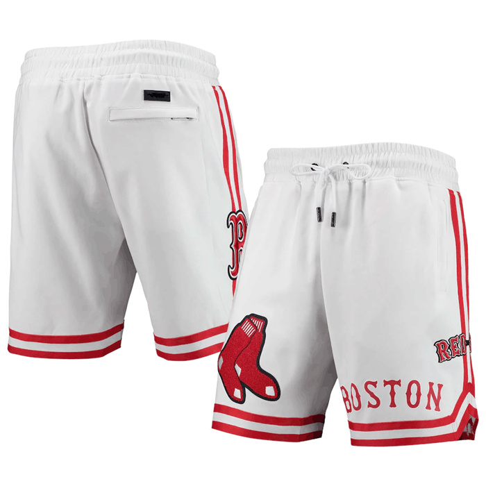 Personalized Men’s Boston Red Sox White Shorts