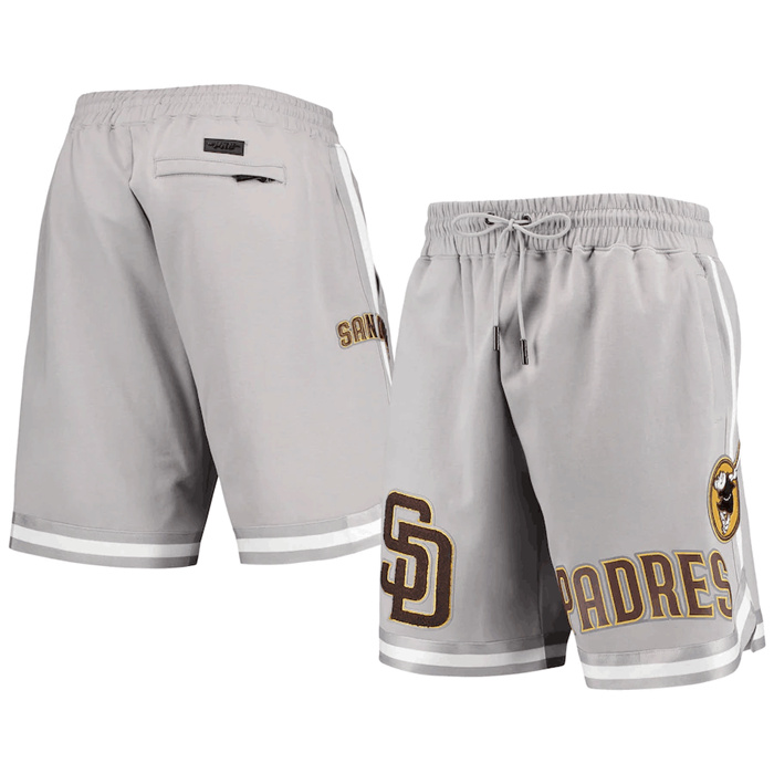 Personalized Men’s San Diego Padres Grey Shorts