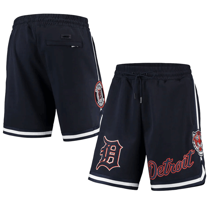 Personalized Men’s Detroit Tigers Navy Team Shorts