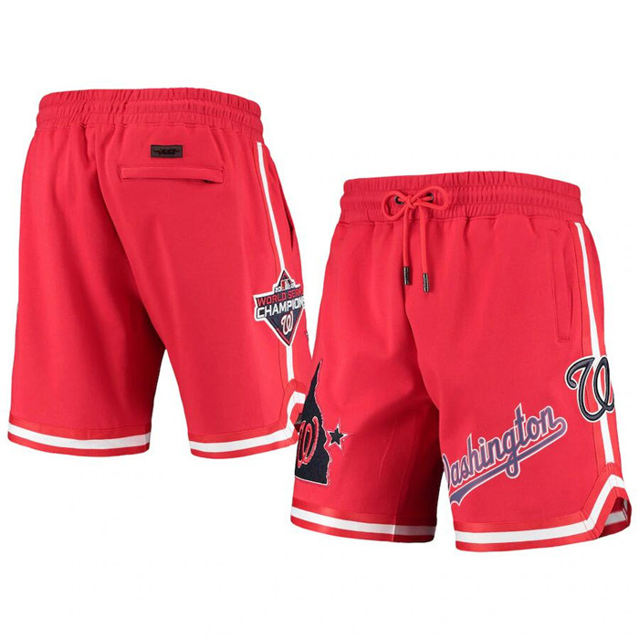 Personalized Men’s Washington Nationals Red Shorts