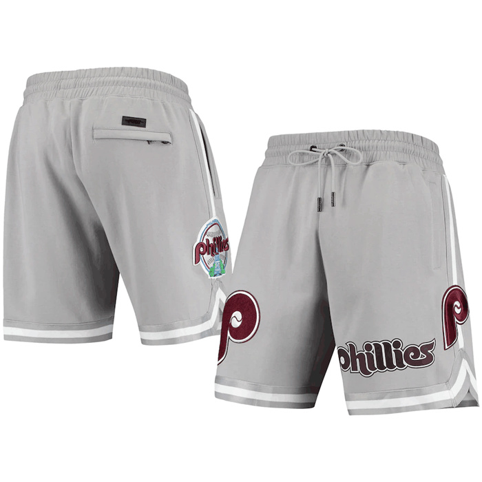 Personalized Men’s Philadelphia Phillies Grey Shorts