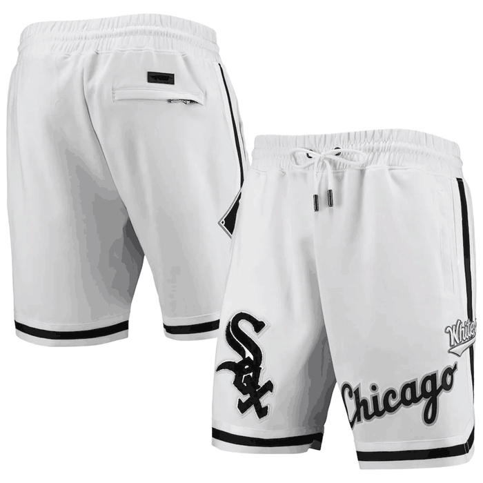 Personalized Men’s Chicago White Sox White Team Shorts