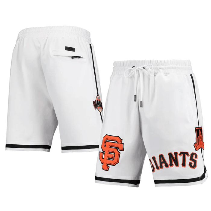 Personalized Men’s San Francisco Giants White Team Shorts