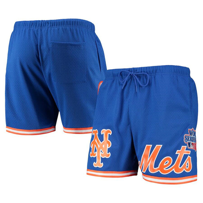 Personalized Men’s New York Mets Royal Team Logo Mesh Shorts
