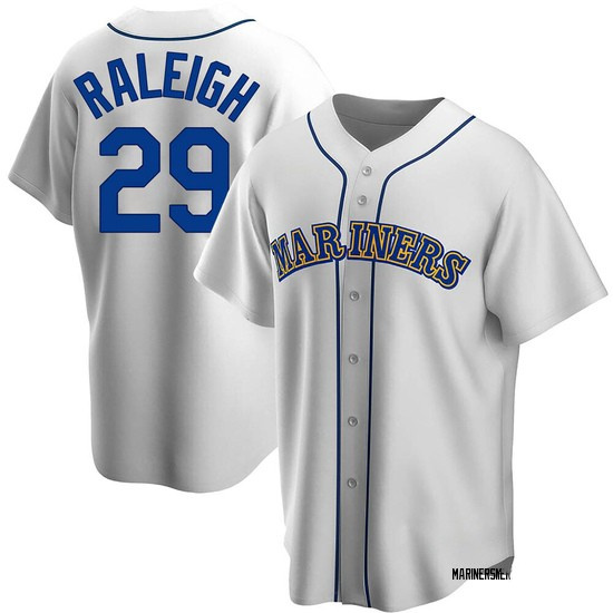 Personalized Men’s Seattle Mariners #29 Cal Raleigh Authentic Alternate Jerseys