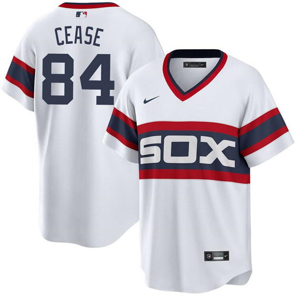 Personalized Men’s Chicago White Sox #84 Dylan Cease White Cool Base Stitched Jersey